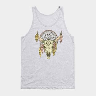 Magical Dream Catcher Skull Tank Top